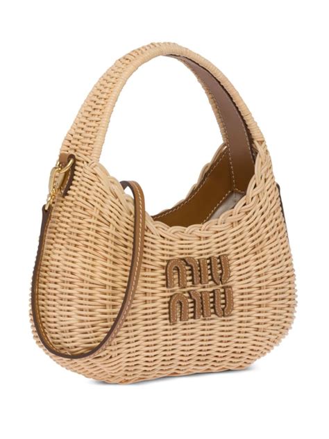 miu miu wicker bag|miu michael's bags.